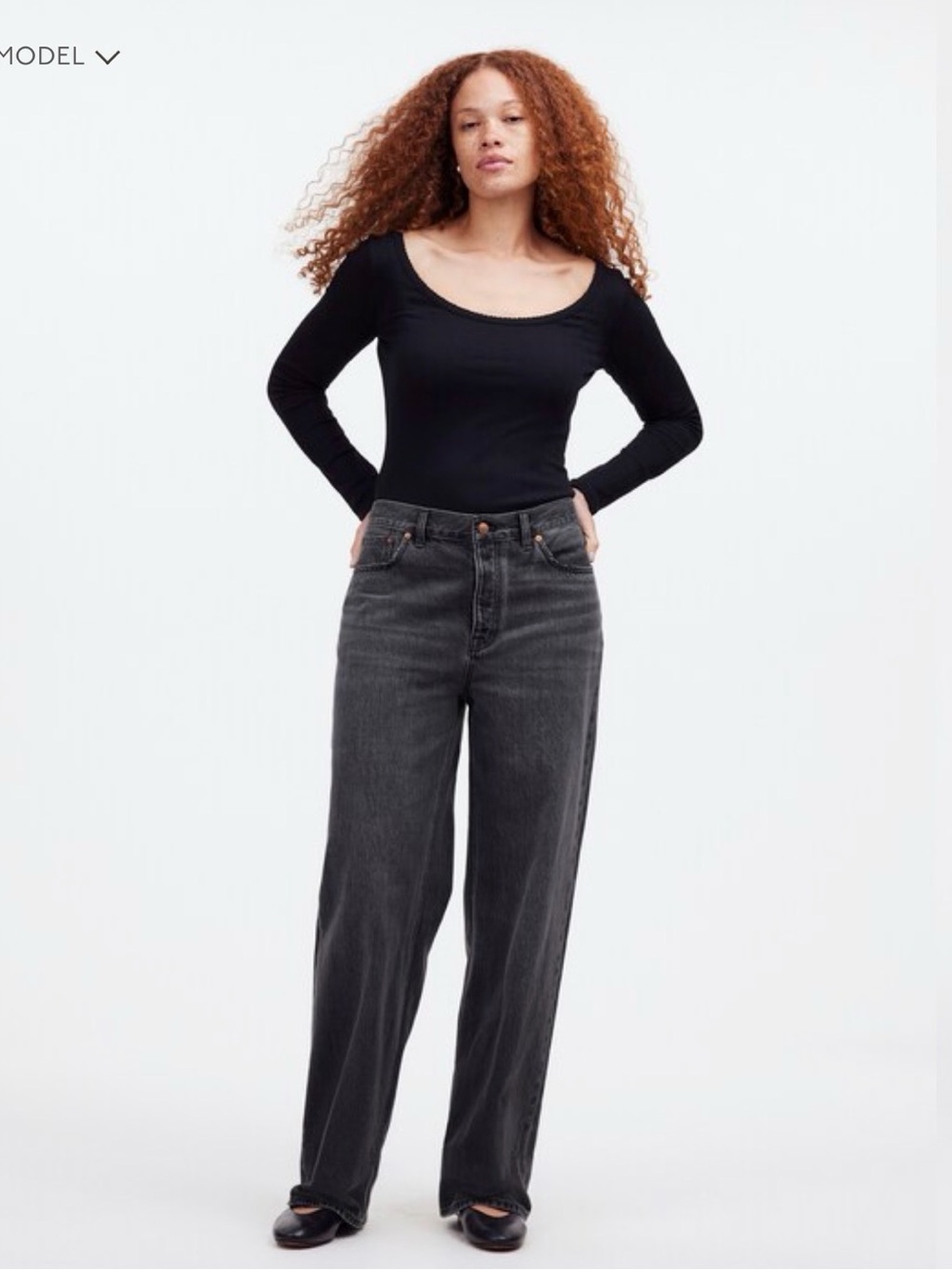 Madewell Low-Slung Baggy Jeans in Kingswood Wash Size 30